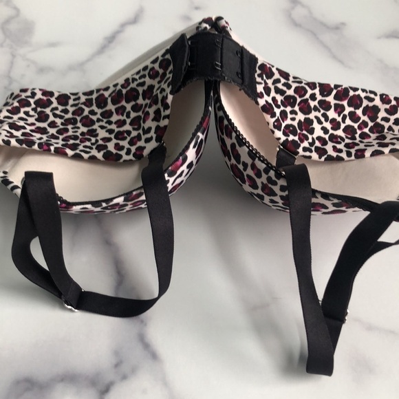 LILY OF FRANCE Animal Print Push-Up Underwire Bra Size 36C - Picture 10 of 11